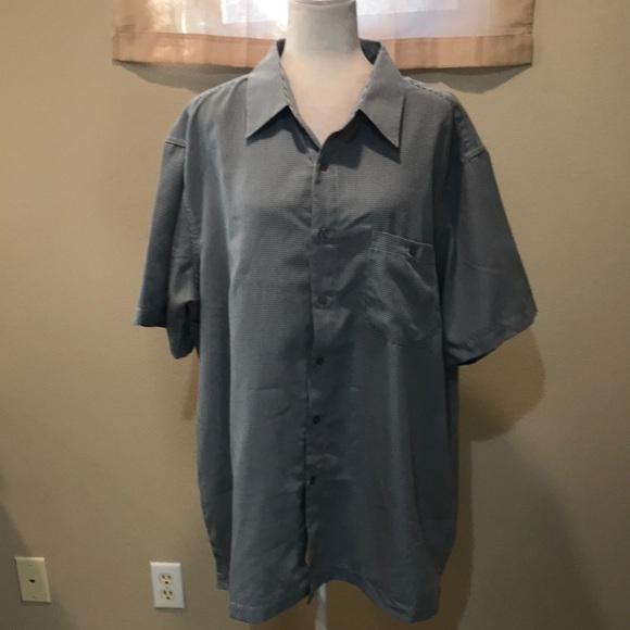 Haggar Other - Haggar Luxury Microfiber Short Sleeved Button Front Dress Shirt w/Pocket-XXL